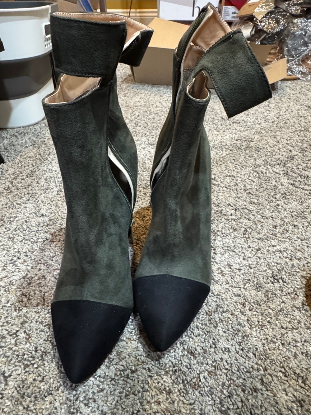 Cap Toe Ankle Boots